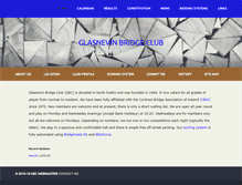 Tablet Screenshot of glasnevinbridgeclub.com